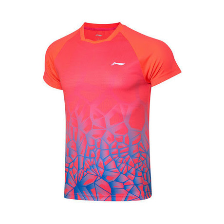 Herren Competition Shirt Team Wear Koralle- AAYQ081-1 M