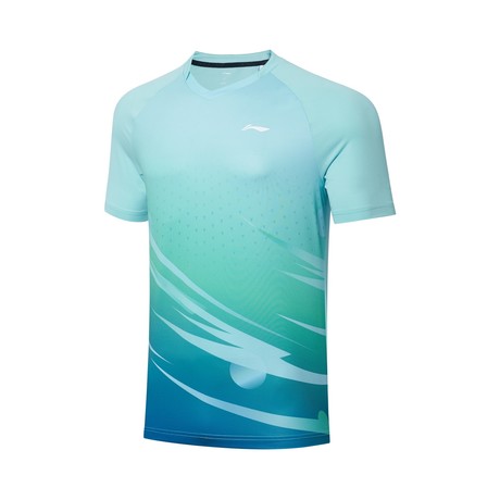 Tischtennis Herren Team Wettkampftrikot Topspin - grün-blau - AAYT031-3 M = S EU