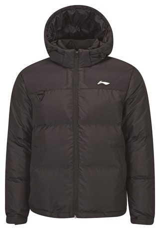 Herren Outdoor Daunenjacke schwarz mit Kapuze- AYMS213-1 L = M EU