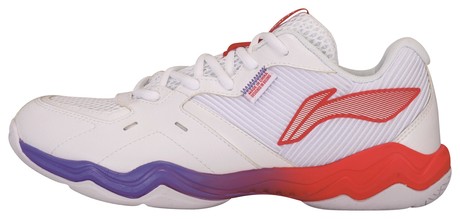 Unisex Badmintonschuh Schallwelle II weiß/rot - AYTS016-3 EU 42 1/3 -US 9 -265 mm 