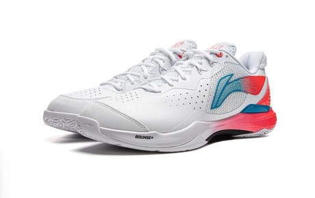 Unisex Badmintonschuh Donner 2 - weiß/rot - AYZU015-2 EU 39 2/3 -US 7 -245 mm 