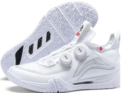 Unisex Badmintonschuh Saga 2 BOA Max - weiß - AYAT001-1 EU 45 -US 11 -285 mm