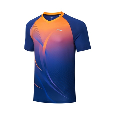 Tischtennis Herren Team Wettkampftrikot Topspin - blau-orange - AAYT031-4 M = S EU