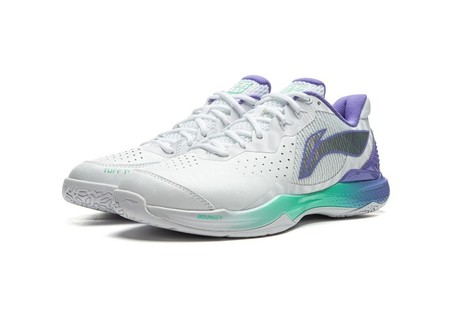 Unisex Badmintonschuh Donner 2 - weiß/lila - AYZU015-1 EU 40 1/3 -US 7,5 -250 mm 