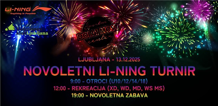 Novoletni Li-Ning turnir - 13.12.2025